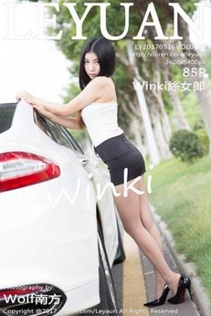 Winki丝女郎短旗袍+黑短裙黑丝袜系列美腿性感写真