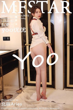 yoo优优性感白T配黑色短裙露超薄黑丝秀美腿绝美写真