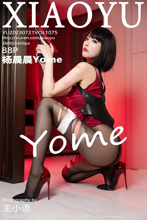 杨晨晨Yome性感黑色内衣配破烂黑丝秀完美身材绝美写真