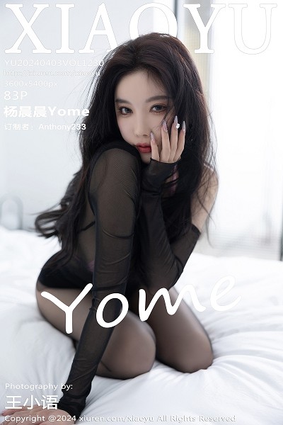 杨晨晨Yome性感黑色轻透服饰配黑丝袜秀完美身材绝美写真