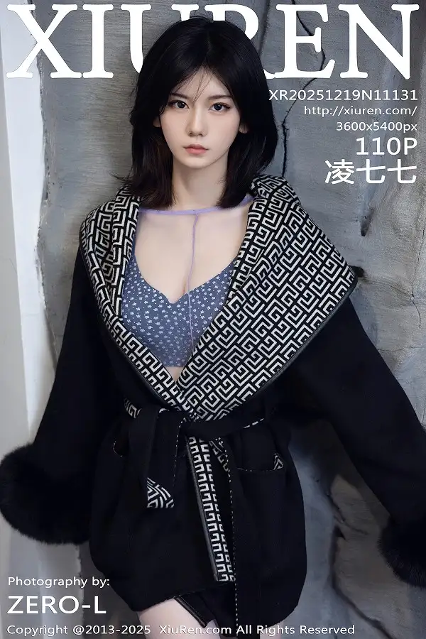 凌七七性感紫色超薄连体丝袜露圆点内衣秀曼妙身材绝美写真