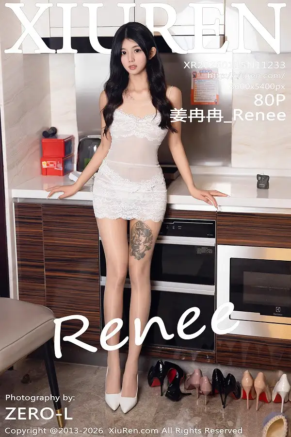 姜冉冉_Renee@性感白色内衣配超薄肉丝秀柔美身材绝美写真