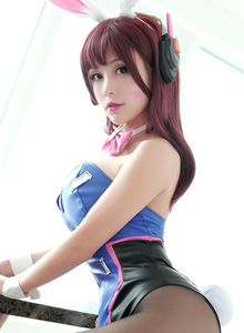 [BoLoLi波萝社] 宅男女神夏美酱兔女郎黑丝美腿DVAcos写真 VOL.116