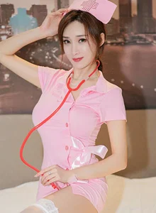 [RUISG瑞丝馆] 性感女神土肥圆矮挫穷护士装丝袜美腿魅惑写真