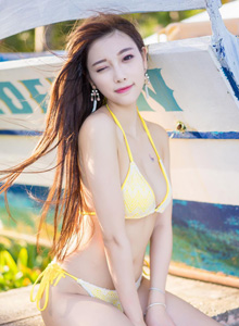 [LeYuan星乐园] 性感嫩模杨晨晨sugar沙滩比基尼长滩甜美旅拍