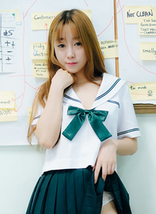 [BOLOli波萝社] 美女模特王雨纯JK水手服学生妹制服诱惑写真
