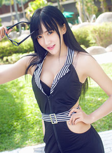 [TGOD推女神] 极品美女杨上萱XOXO英伦空军制服诱惑沙巴写真
