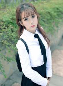 [TGOD推女神] 萝莉教主小九Vin韩式校服小清新写真