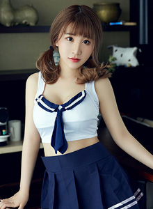 [YouMei尤美网] 萌妹子绯月樱Cherry学妹制服衣衫半解性感套图 Vol.066