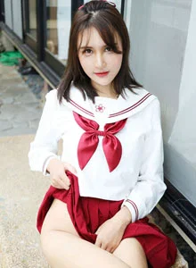 [MyGirl美媛馆] 性感女神SOLO-尹菲户外学生制服大尺度日本旅拍第三套写真 Vol.341