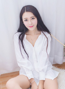 [IMISS爱蜜社] 美女模特王曼妮好Q白衬衫修长美腿吊带超短裙首套性感写真 VOL.137