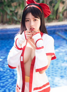 [HuaYang花漾写真] 丰满美女娜露Selena - Cosplay王者荣耀娜可露露福利套图 VOL.018