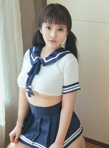 [Qingdouke青豆客] 性感学妹杨漫妮童颜巨乳学生装内衣诱惑私房写真