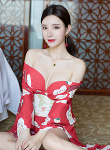 [YouMi尤蜜荟] 性感女神周于希dummy鲜红和服浑圆翘臀魅惑写真 Vol.190