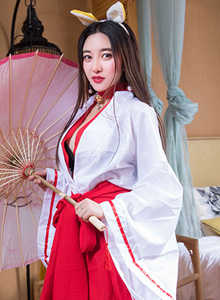 [TouTiao头条女神] 性感美女李梓熙COS白鬼院凛凛蝶九尾狐狸写真 VIP052