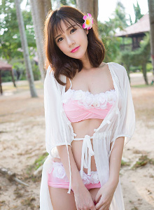 [MiStar魅妍社] 气质美女Sandy陈天扬杨柳细腰清新比基尼兰卡威旅拍 Vol.088