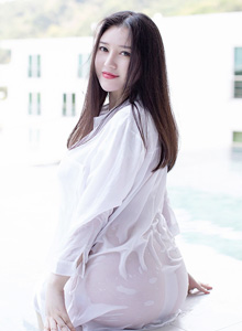 [IMiss爱蜜社] 性感女神恩一黑丝与白衬衫湿身系列普吉岛旅拍第二套 Vol.335