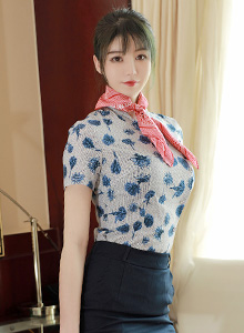 [MFStar模范学院] 新人模特yoo优优黑丝美腿&空乘制服系列写真 Vol.317