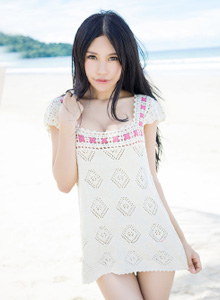 [TGOD推女神] 美女模特绮里嘉ula - 小清新沙滩系列沙巴旅拍