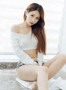 [HuaYang花漾] 美女模特徐安安 - 破烂感牛仔热裤御姐气息性感写真 Vol.281