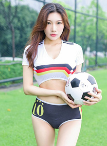 [IMiss爱蜜社] 性感女神小狐狸Sica - 化身世界杯足球宝贝系列写真 Vol.255
