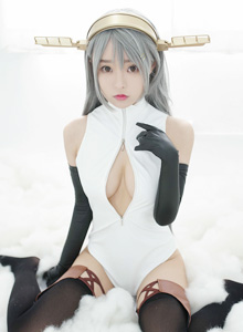 [BoLoli波萝社] 美女模特柳侑绮Sevenbaby - 舰娘collection开胸泳衣版写真 Vol.034
