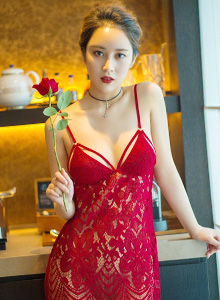 [MISSLEG蜜丝] 美女模特乔依琳Joylin - 红玫瑰情人节特刊写真 No.F001