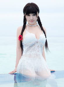 [BoLoli波萝社] 美女模特Barbie可儿 - 海边和沙滩篇马尔代夫旅拍 Vol.057