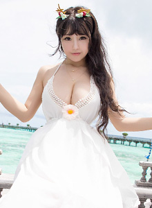 [BoLoli波萝社] 美女模特Barbie可儿 - 小清新系列马尔代夫旅拍 Vol.042