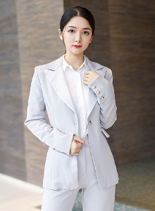 [IMiss爱蜜社] 性感女神Angela小热巴 - 西装丝袜美腿职场OL写真 Vol.483