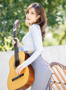 [MyGirl美媛馆] 性感女神绮里嘉ula - 吉他妹妹主题长三角旅拍 VOL.600