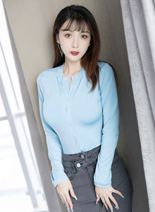 [XIAOYU语画界] 美女模特林星阑 - 淡蓝色上衣+牛仔裤系列写真 VOL.731