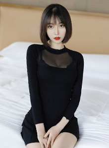 [HuaYang花漾] 丽质模特玥儿玥er - 超短连衣裙+丝袜系列写真 Vol.491