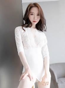 [语画界XIAOYU] Vol.615 美女模特梦心月 - 丝袜美腿朦胧系列性感写真