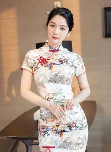 [爱蜜社IMiss] Vol.593 性感女神Angela00 - 韵味旗袍+丝袜玉足灵动写真
