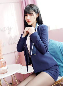 [嗲囡囡FEILIN] Vol.432 模特诗诗kiki - 职场OL制服+诱人黑丝性感写真