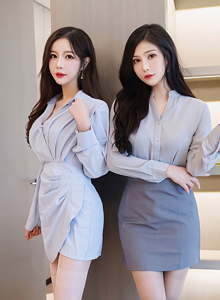 [爱蜜社IMiss] Vol.652 姐妹花Lavinia肉肉&LindaLinda - 白领OL+丝袜合辑写真