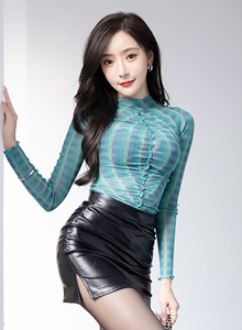 [语画界XIAOYU] Vol.878 女神王馨瑶yanni - 蓝绿色上衣+黑色短裙杭州旅拍