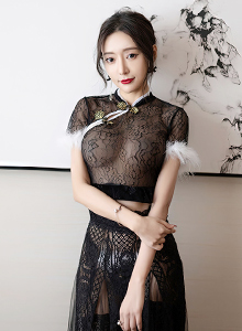 [语画界XIAOYU] Vol.926 女神王馨瑶yanni - 薄纱旗袍+魅惑黑丝性感写真