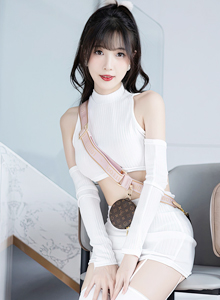[语画界XIAOYU] Vol.928 模特林星阑 - 白色短款上衣+白色丝袜性感写真